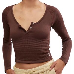 FP Movement by Free People Chocolate Crop Top
